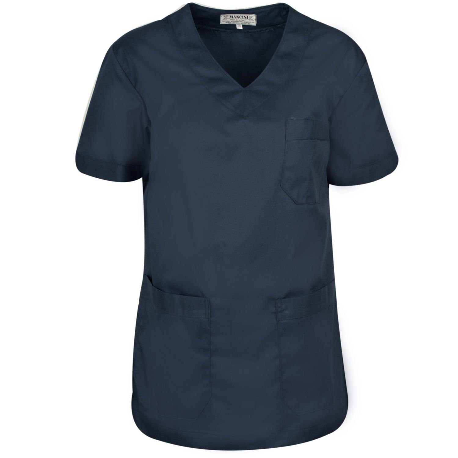 Μπλούζα ιατρικής με V μπροστά σε μπλε