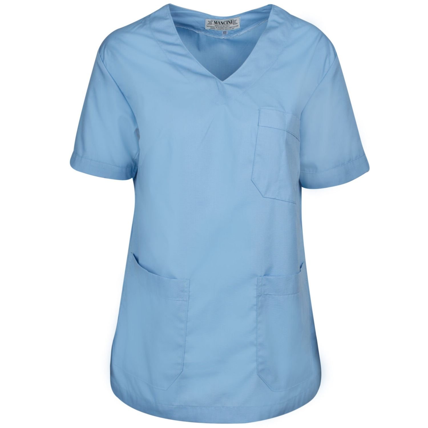 Μπλούζα ιατρικής με V μπροστά σε σιέλ