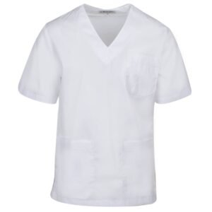 Ιατρική μπλούζα ανδρική με V σε λευκό