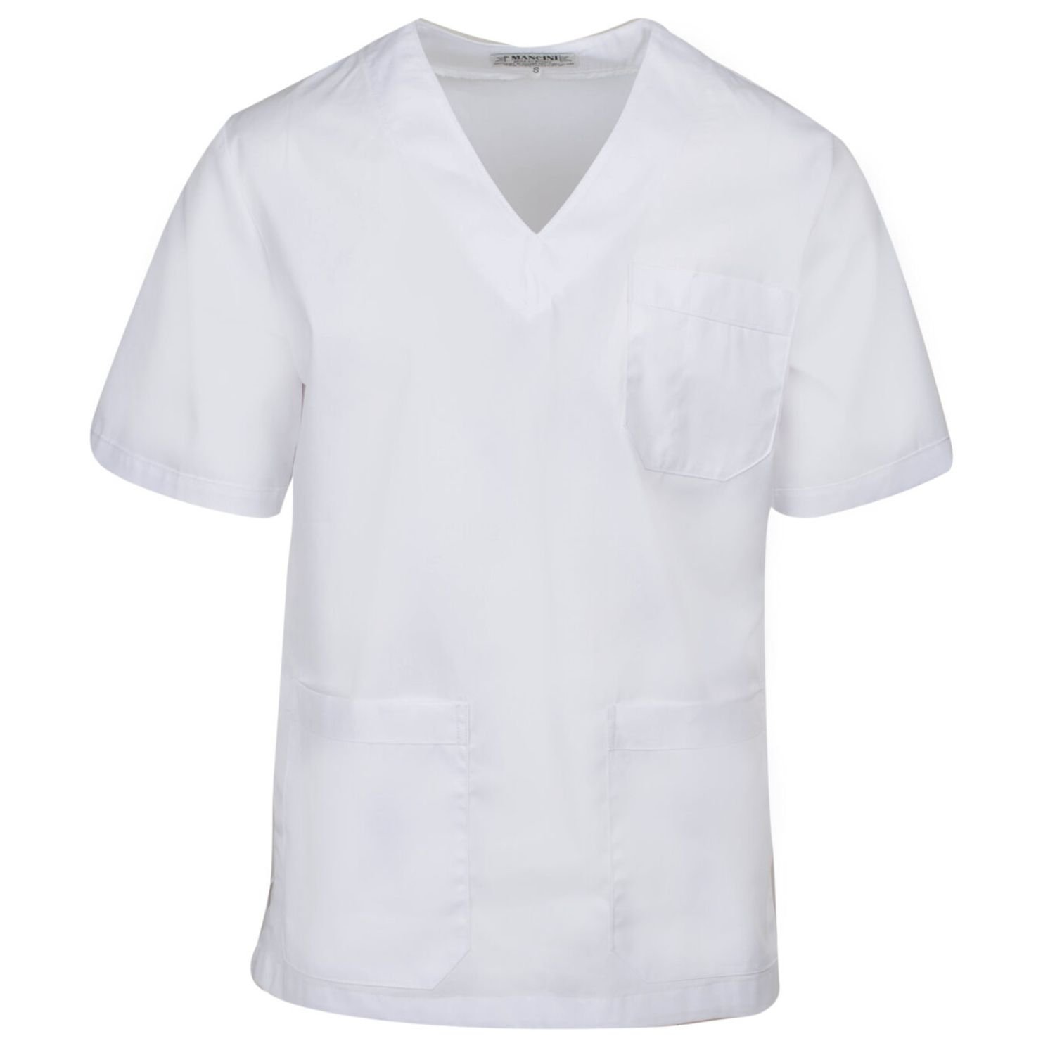 Ιατρική μπλούζα ανδρική με V σε λευκό