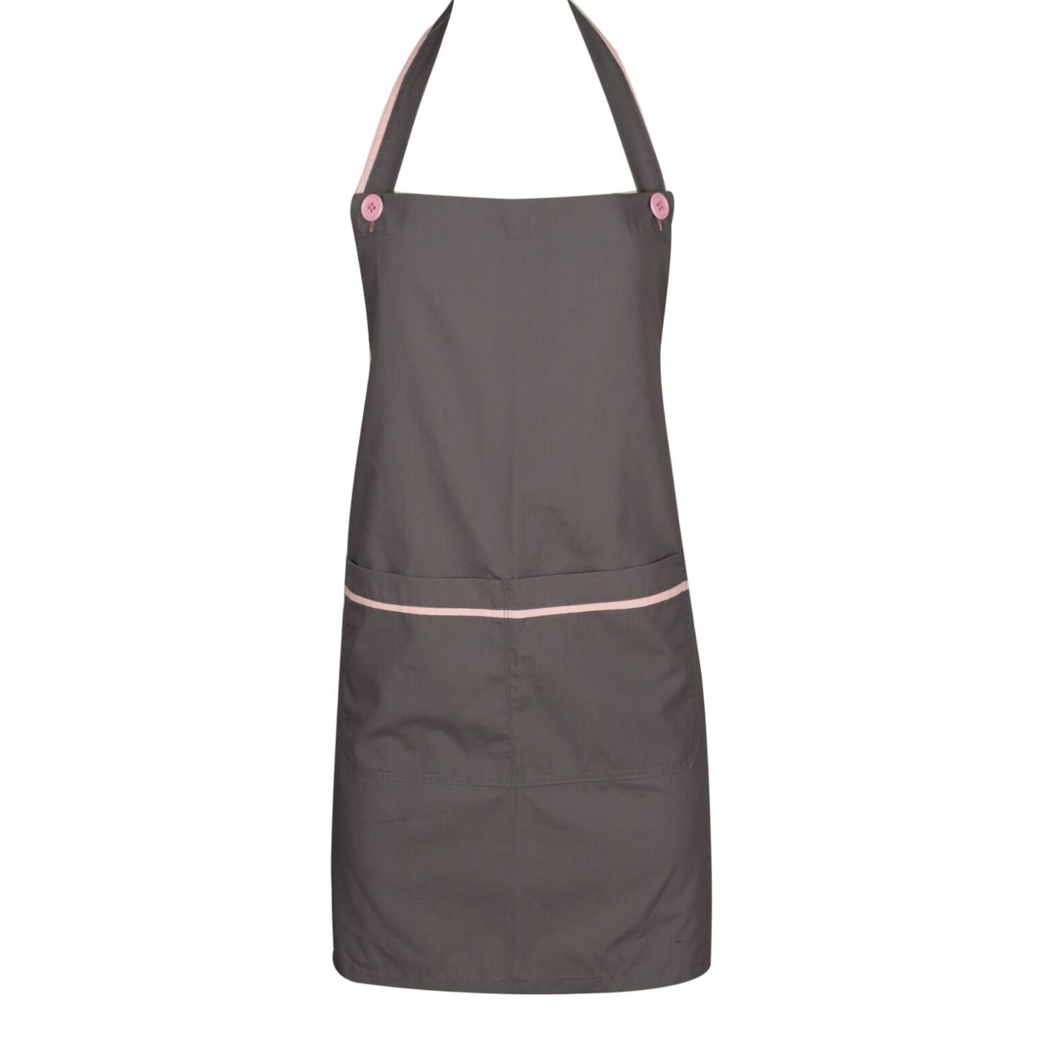 Ποδιά γκρι με διαχωριζόμενη τσέπη