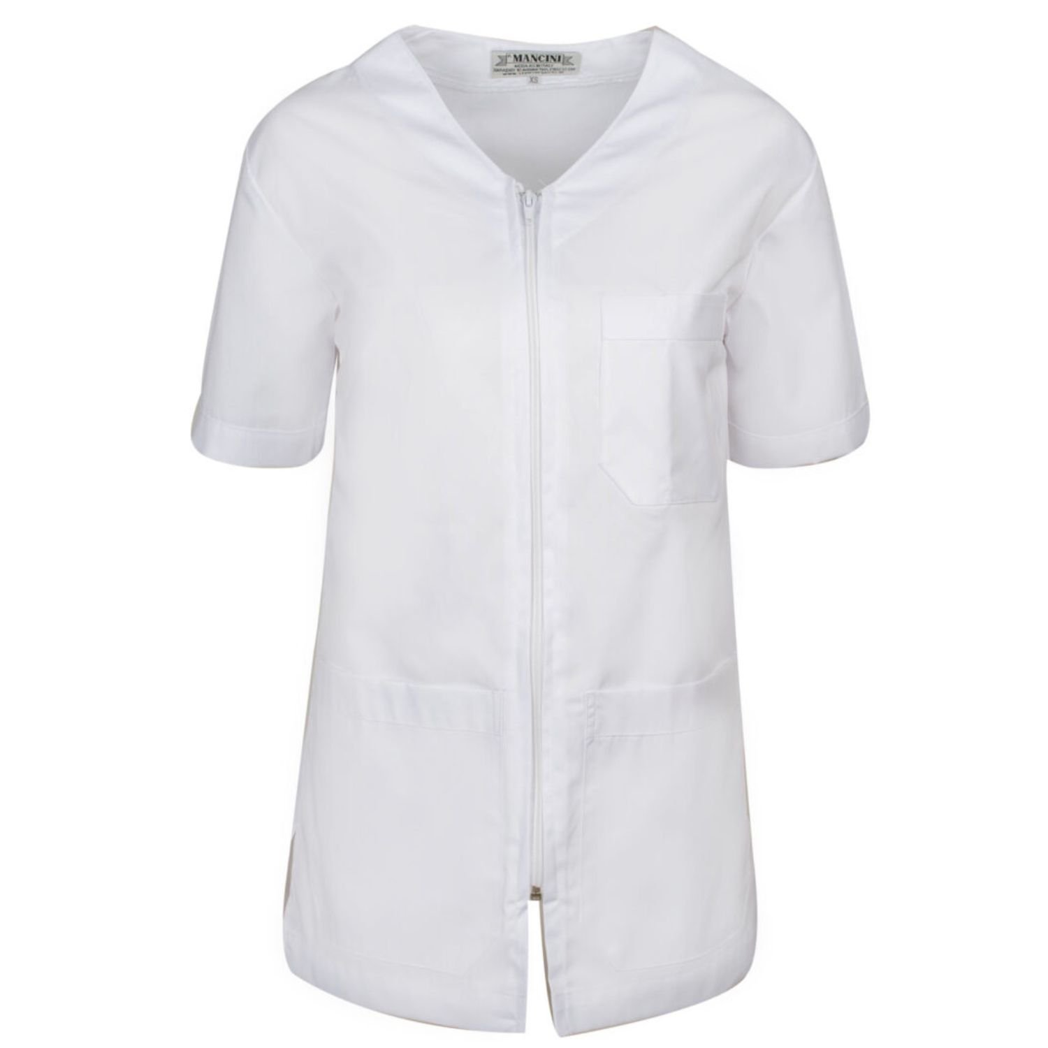 Σακάκι με φερμουάρ λευκό