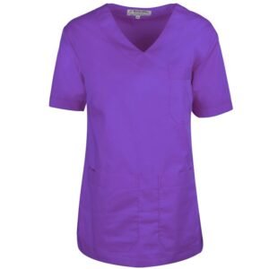 Μπλούζα ιατρικής με V μπροστά μωβ