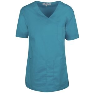 Μπλούζα ιατρικής με V μπροστά πετρόλ